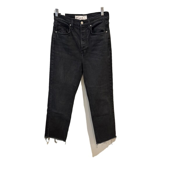 Frank & Eileen Monaghan Size 28  Mom Jeans Black Wash High Rise Straight $249 - Picture 3 of 16